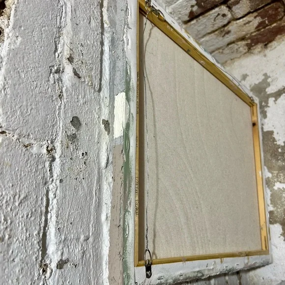 Concrete Geometric Painting on Canvas by Molly Dexter, Seneca Avenue Arts. - Picture 8 of 9